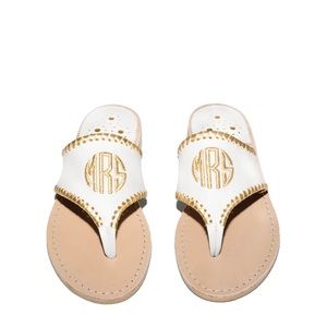 Embroidered “MRS” Jack Rodgers Sandal